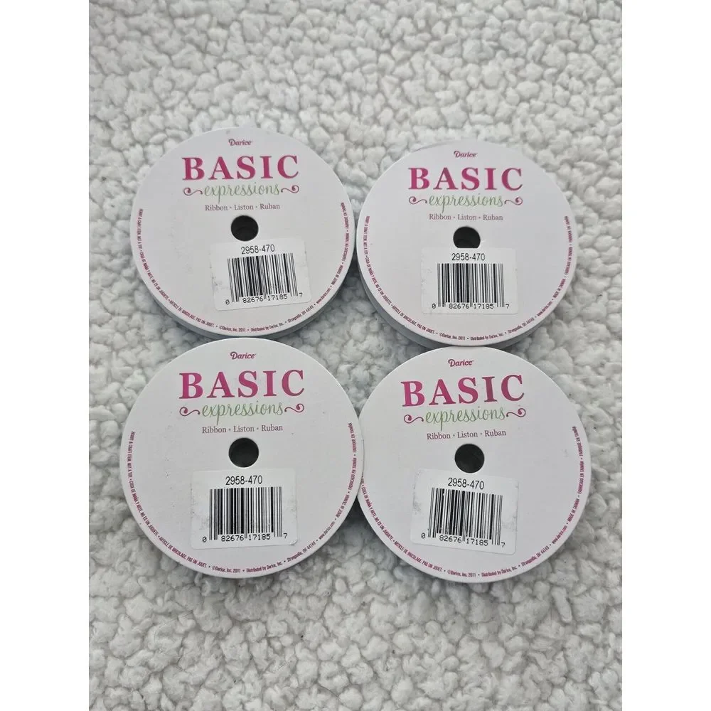 Darice Basic Expressions Ribbon Double‎ Face Satin Turquoise 3/8 in 8 Yards
